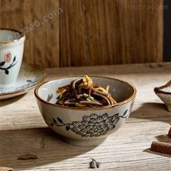 景德镇陶瓷餐具碗碟套装 简约描金碗盘勺筷子 中式酒店餐具组合