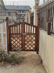 小院别墅定制防腐木木门 木质护栏门 单门