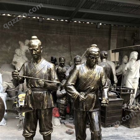 梁氏园林 校园人物雕塑 不锈钢雕像 复古雕塑定制 历史名人