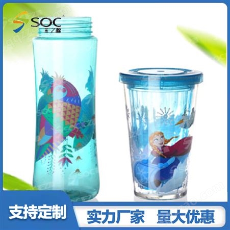 soc塑料水杯产品热转印花膜来图定制保温杯瓶pe