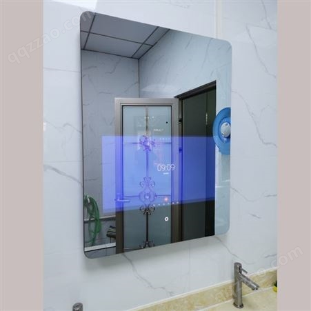 益博视43寸壁挂镜面广告机智能触摸魔镜卫生间魔镜屏