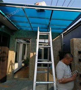 北京昌盛恒鑫专业制作安装耐力板雨棚停车棚封露台