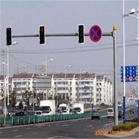 交通信号灯杆 一体化红绿灯太阳能信号灯杆件 F杆 L杆2-8米