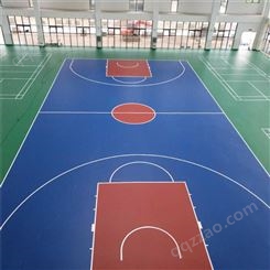 室外硅PU篮球场 公园硅PU篮球场 塑胶网球场 安全舒适 奥健