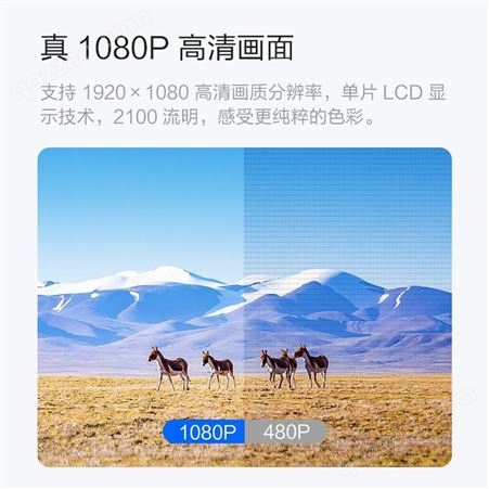 联想(Lenovo) L1000S投影仪家用办影机 智能投影电视（1080P
