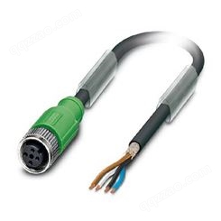菲尼克斯传感器/执行器电缆 - SAC-4P-10,0-PUR/M12FS SH 1500716