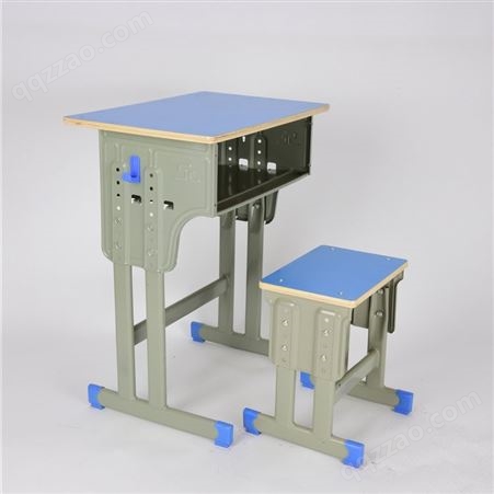定做套管ABS课桌 轩腾单人带方凳课桌生产商品质高