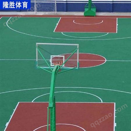 隆胜体育 大量供应 硅PU网球场 丙烯酸球场 水性硅PU篮球场厂家 质量放心