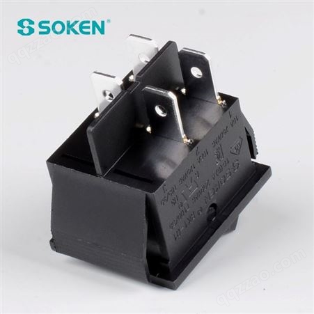 soken RK1-01黑两档4脚 船型开关制造商 2档翘板 多功能按钮