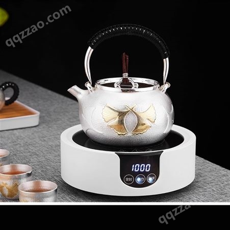 纯银999茶具套装 手工足银茶壶茶器家用煮茶泡茶银壶价格