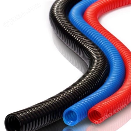 PP阻燃波纹管PE汽车线束穿线塑料管可开口PA电线绝缘套管软管