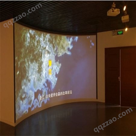 多通道环幕投影系统，弧形钢架幕展览展示馆展厅找视耀