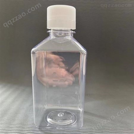 方型PET血清瓶培养基瓶500ML无菌无热源无细胞毒性耐低温密封好